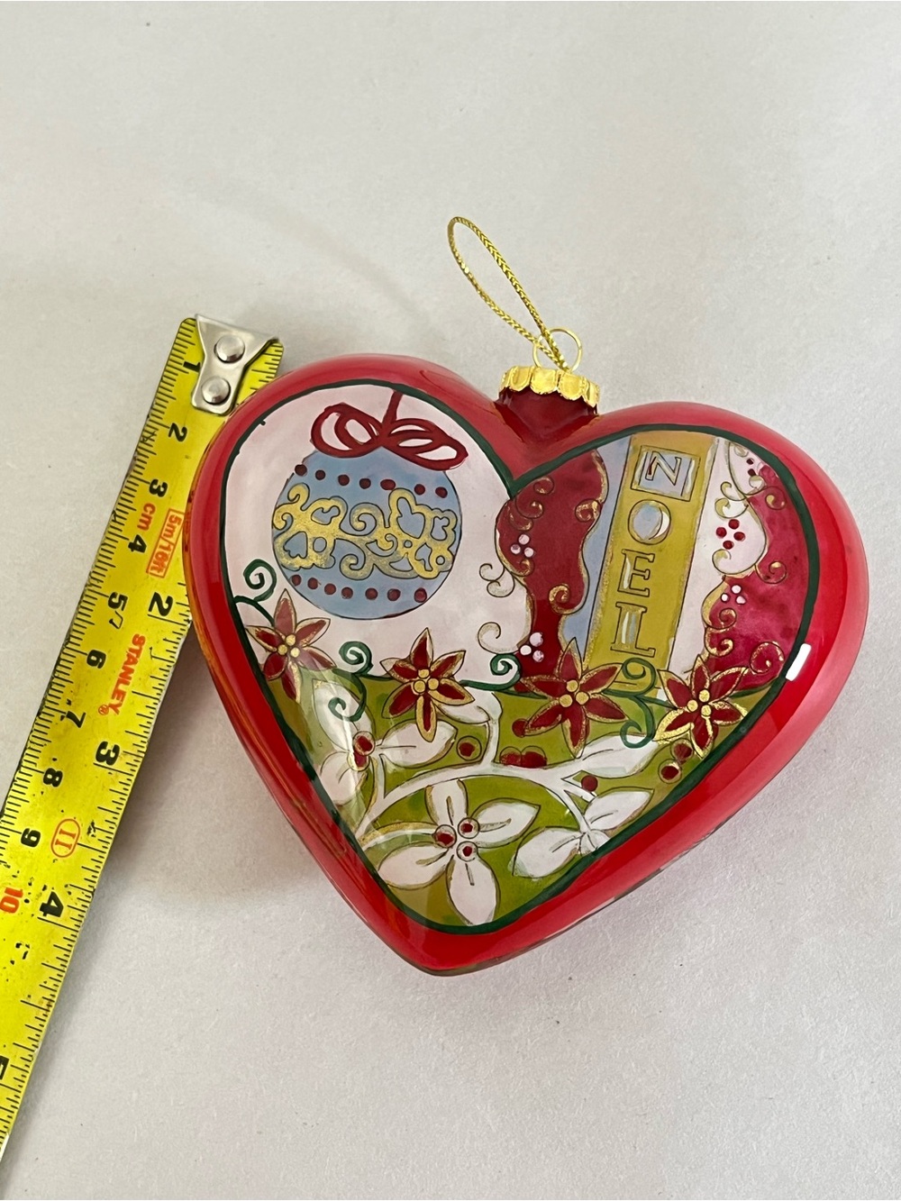 Pier 1 Li Bien Heart-Shaped Joy-Noel Christmas Ornament With Box - 2008 - Picture 9 of 12
